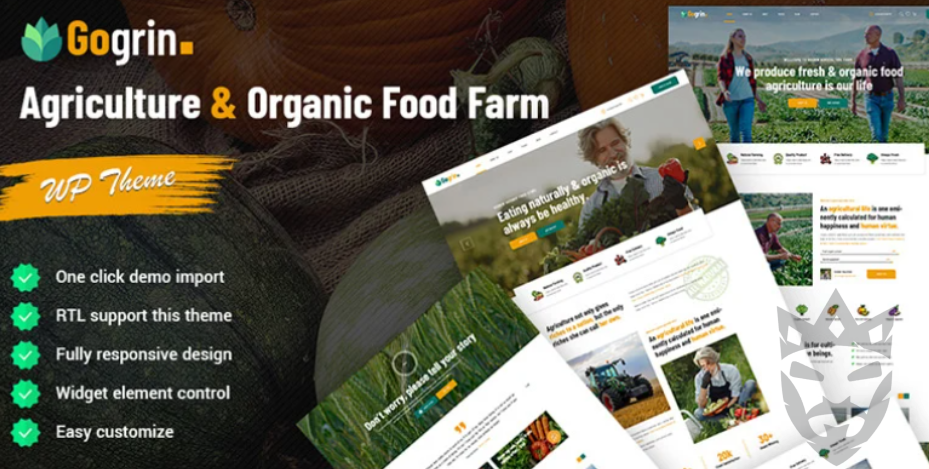 Gogrin – Agriculture and Organic Food WordPress Theme