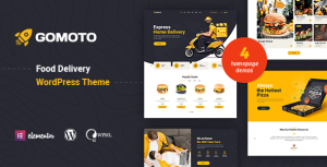 Gomoto - Food Delivery  Medical Supplies WordPress Theme