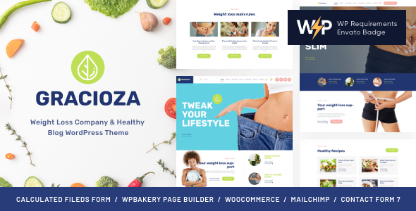 Gracioza | Weight Loss  Healthy Blog WordPress Theme