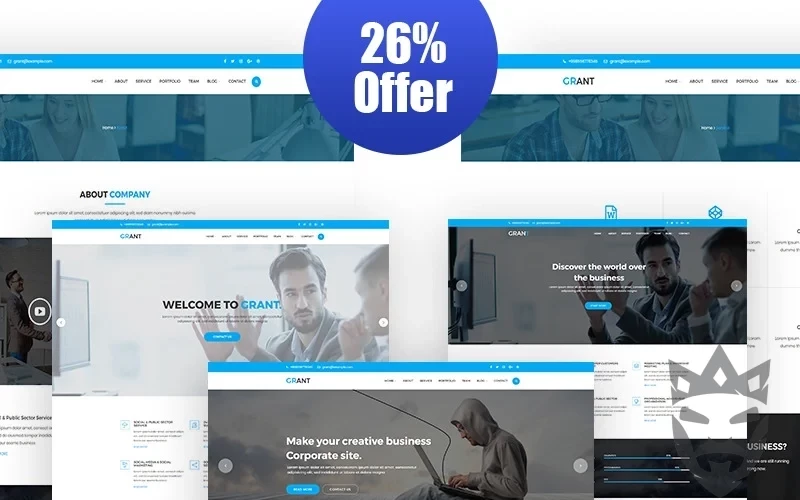 Grant - Corporate Responsive WordPress Theme