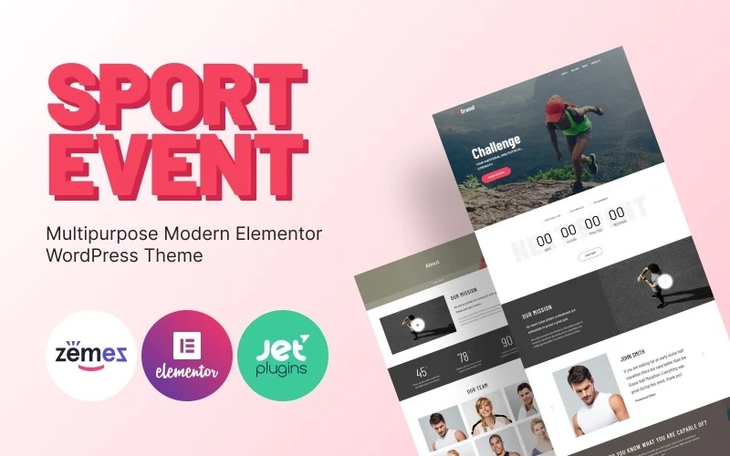 Granul - Sport Event Multipurpose Modern WordPress Elementor Theme WordPress Theme