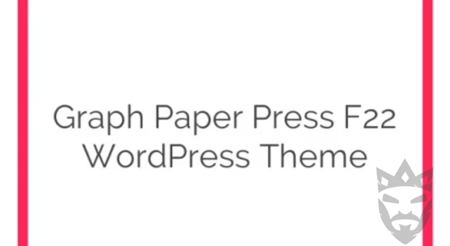 Graph Paper Press F22 WordPress Theme