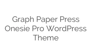 Graph Paper Press Onesie Pro WordPress Theme