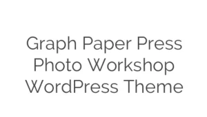 Graph Paper Press Photo Workshop WordPress Theme