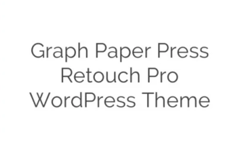 Graph Paper Press Retouch Pro WordPress Theme