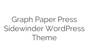 Graph Paper Press Sidewinder WordPress Theme