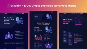 Graphbit - ICO & Crypto Bootstrap WordPress Theme