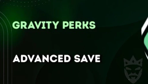 Gravity Perks Advanced Save & Continue