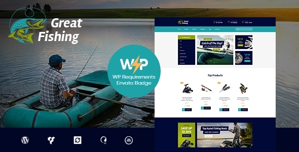 Great Fishing - Fishing  Hunting WordPress Theme