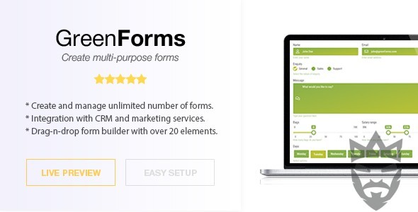 WordPress Form Builder - Green Forms