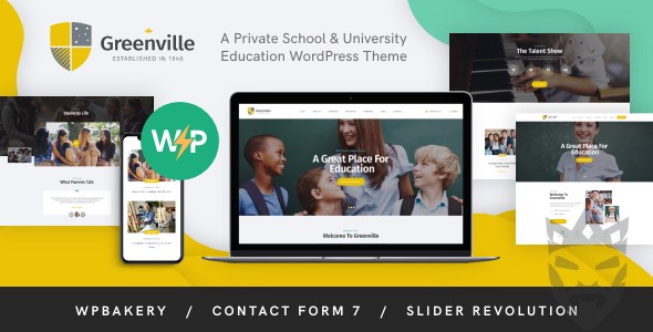 Greenville | Private School  University Education WordPress Theme