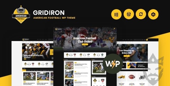 Gridiron | American Football  NFL Superbowl Team WordPress Theme