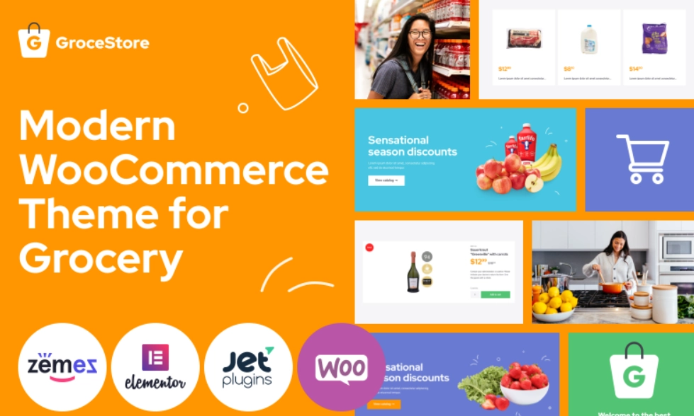 GroceStore - Bright And Attractive Grocery eCommerce Website WooCommerce Theme