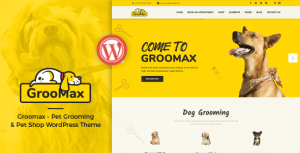 Groomax - Pet Grooming  Shop WordPress Theme