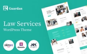 Guardan - Law Services Multipurpose Classic WordPress Elementor Theme WordPress Theme