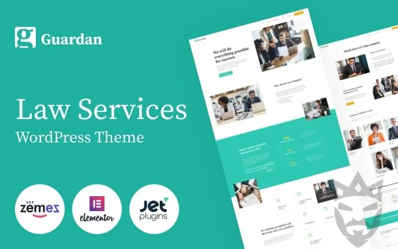 Guardan - Law Services Multipurpose Classic WordPress Elementor Theme WordPress Theme