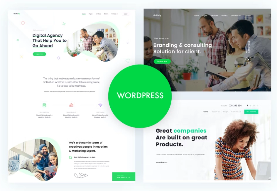 Gullu - Agency & Multipurpose WordPress Theme