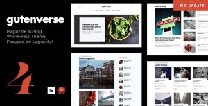 GutenVerse - Magazine and Blog WordPress Theme