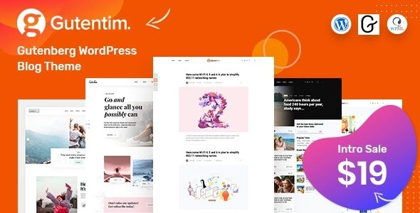 Gutentim - Modern Gutenberg WordPress Blog Theme