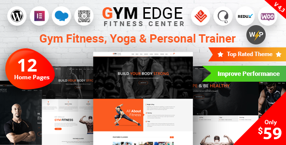 Gym Edge - Fitness WordPress Theme