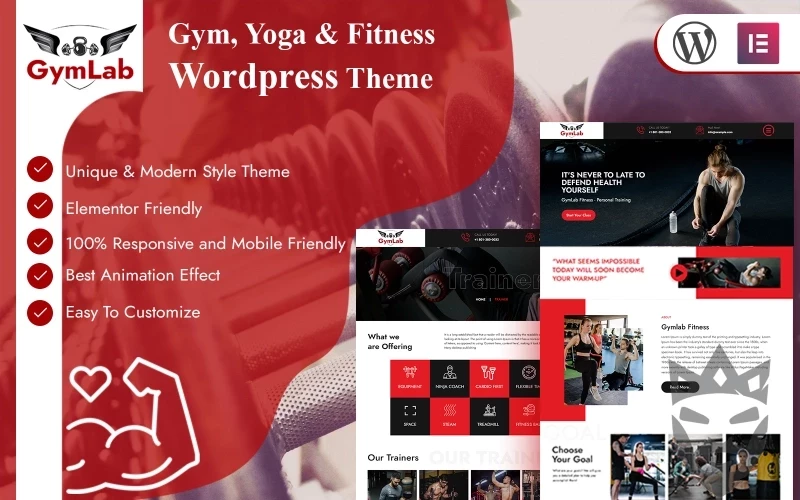 GymLab Premium Wordpress Theme WordPress Theme