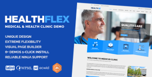 HEALTHFLEX - Doctor Medical Clinic  Health WordPress Theme