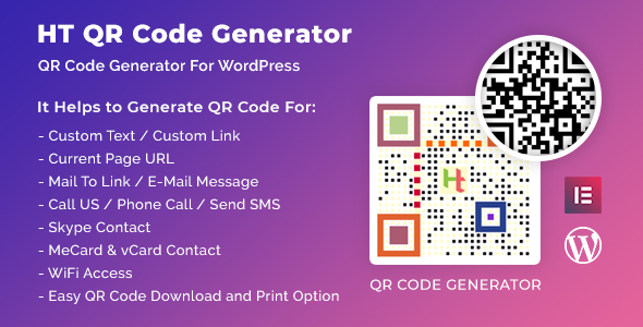 HT QR Code Generator for WordPress