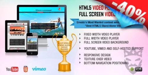 HTML Video Player & FullScreen Video Background