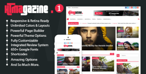 HTmagazine -  WordPress Newspaper Magazine Blog Theme