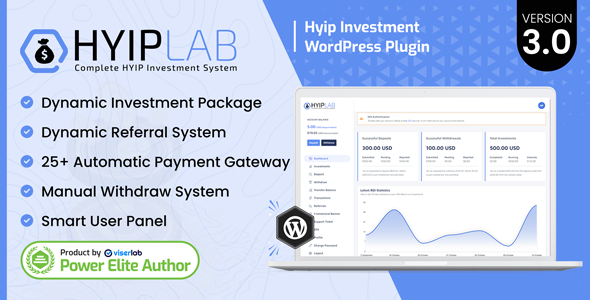 HYIPLab - HYIP Investment WordPress Plugin