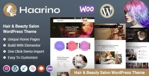 Haarino - Hair Beauty Salon & Barber Shop WordPress Theme