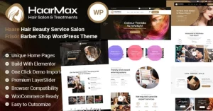 Haarmax - Hair Beauty Salon Hairdresser Barber Shop WordPress Theme