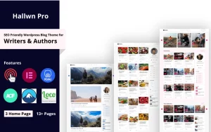 Hallwn Pro | Personal SEO Friendly Wordpress Blog Theme WordPress Theme