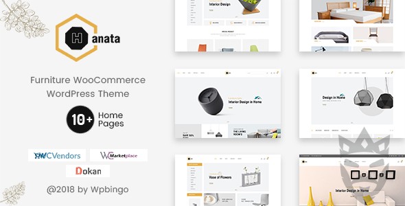 Hanata - Marketplace WooCommerce Furniture WordPress Theme