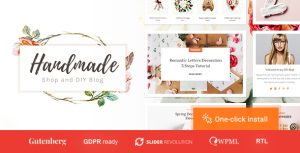 Handmade Shop - Handicraft Blog  Store Creative WordPress Theme