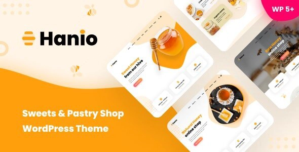 Hanio - Sweets & Pastry Shop WordPress Theme