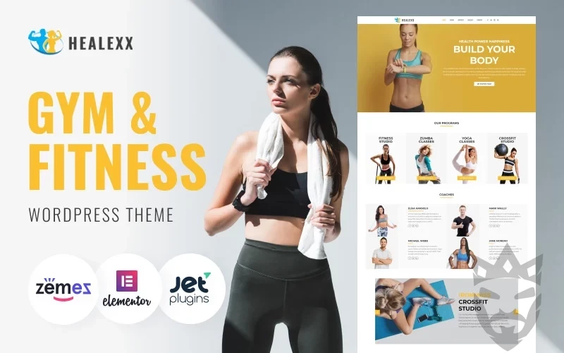 Healexx - Gym Multipurpose Modern WordPress Elementor Theme WordPress Theme