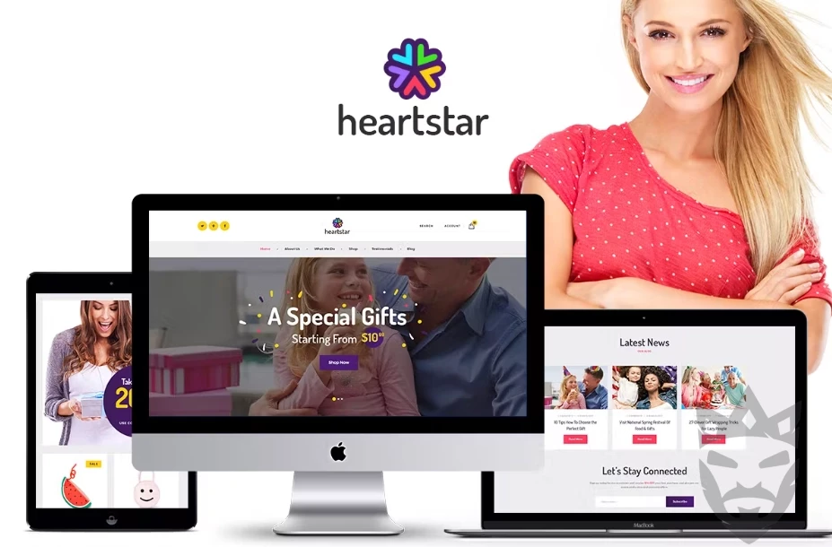 HeartStar - Gift Shop & Event Planning WordPress Theme