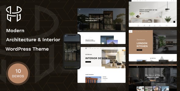 Hellix - Modern Architecture  Interior Design WordPress Theme