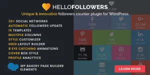 Hello Followers - Social Counter Plugin for WordPress