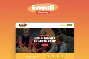 Hello Summer - Summer Camp WordPress Theme