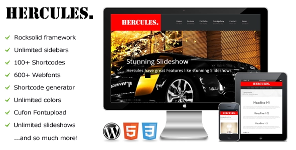 Hercules – a responsive WordPress theme