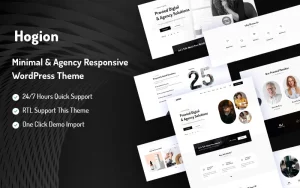 Hogion Minimal & Agency Responsive WordPress Theme