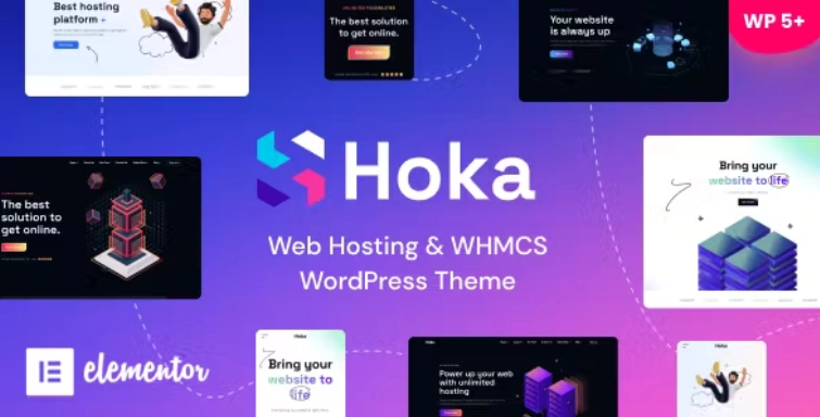 Hoka - Web SaaS & IT Solutions Elementor WordPress Theme