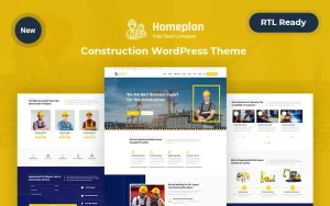 Home plan – Construction WordPress Responsive Theme WordPress Theme