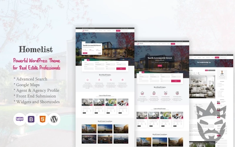 Homelist - Real Estate WordPress Theme