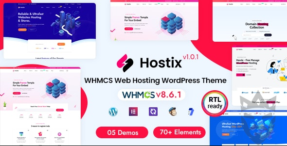 Hostix - Hosting WHMCS WordPress Theme