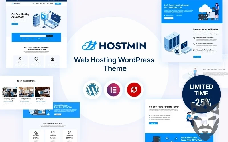 Hostmin - Multipurpose Web Hosting WordPress Theme