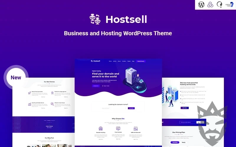 Hostsell - Business and Hosting Responsive WordPress Theme