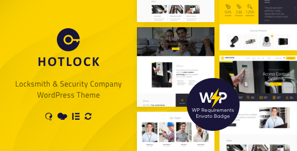 HotLock | Locksmith  Security Systems WordPress Theme + RTL